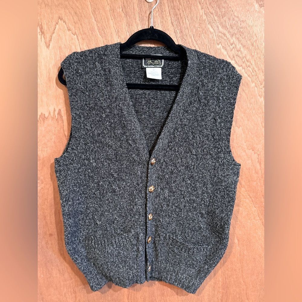 Britches Dark Gray Lambswool Sweater Best Size S/M